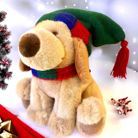 GUND Teddy Bear SNO CAP Winter Scarf & Hat with Tassel Stuffed Animal Plush Tag - Picture 2 of 12